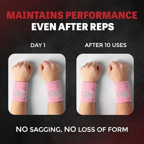 Reisport Gymnastics Wristband Pink 11.4 cm (4.5 inches) | Sweat-Wicking Swiss Made thumbnail 4