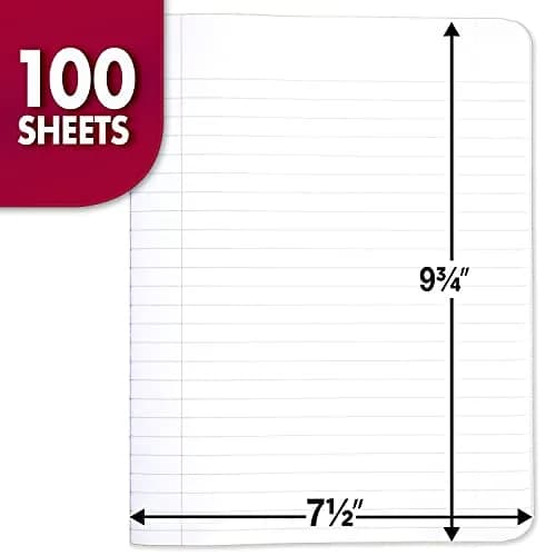 Mead Composition Notebook, Wide Ruled Paper, 7.5" x 9.75", 100 Sheets, Black Marble, 3 Pack | Classic Journaling & Note-Taking thumbnail 2