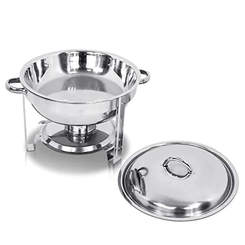 SUPER DEAL 5 Qt. Stainless Steel Chafing Dish Set | Durable Buffet Warmer for Catering & Events thumbnail 6