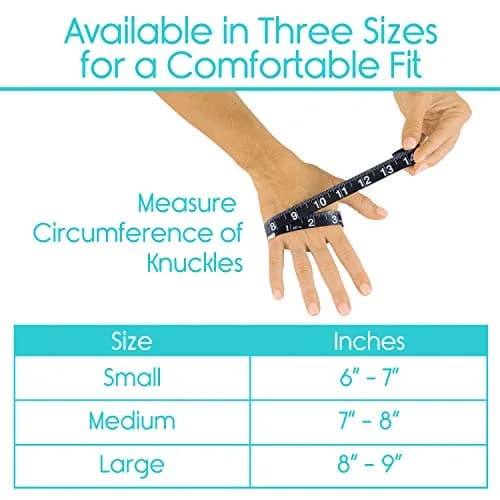 Vive Fingerless Compression Gloves for Arthritis - Textured Grip Support (60-120c) thumbnail 5