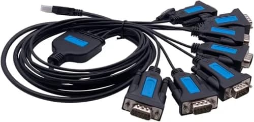 TECHTOO USB to RS232 DB9 Serial Adapter Cable 1.8m (6ft) Male-to-Male with Prolific Chip | Connects PCs, Routers, Modems to USB thumbnail 3