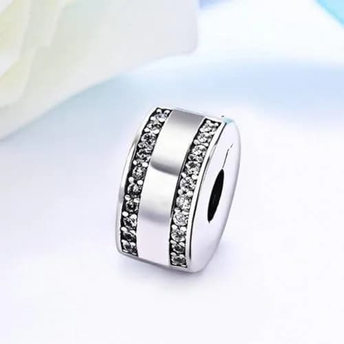 Lamoony Charm Sterling Silver Bead for Pandora Bracelet | Elegant Add-a-Bead Accessory thumbnail 4