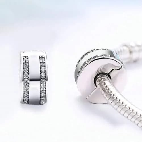Lamoony Charm Sterling Silver Bead for Pandora Bracelet | Elegant Add-a-Bead Accessory thumbnail 5