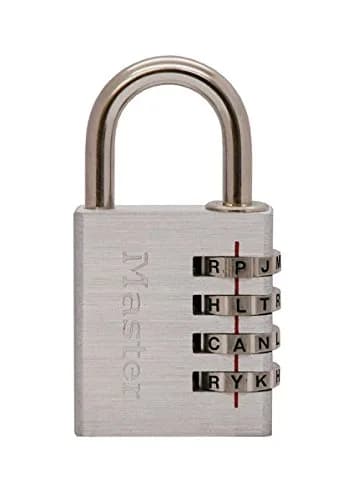 Master Lock 643DWD 8 Pack Combination Padlock 1-9/16in Wide | Set Your Own WORD thumbnail 1