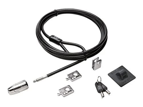 Kensington Desktop & Peripherals Locking Kit 2.0, Black | 2.44m (8ft) Cut-Resistant Carbon Steel Cable thumbnail 1