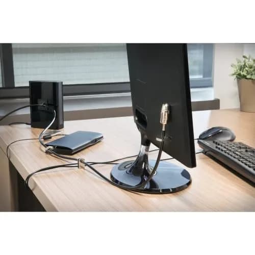 Kensington Desktop & Peripherals Locking Kit 2.0, Black | 2.44m (8ft) Cut-Resistant Carbon Steel Cable thumbnail 5