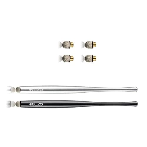 ELZO Stylus Pen Combo 2 Pack | Universal Capacitive Touch Screen with 4 Fiber Tips for Tablets & Phones thumbnail 7