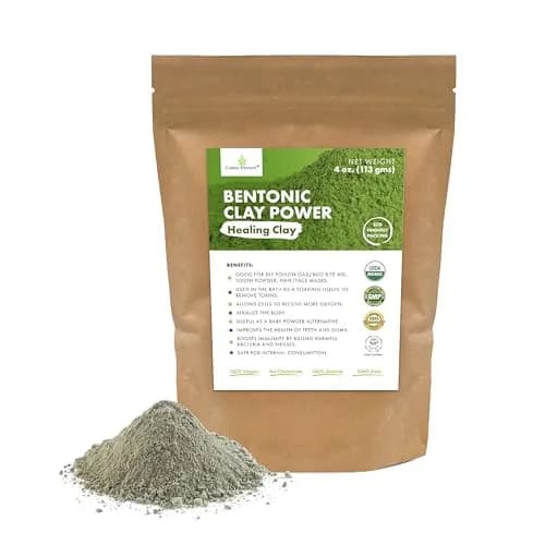 Cosmic Element Calcium Bentonite Clay Powder 4 oz | Skin Detox & Deep Pore Cleansing thumbnail 1