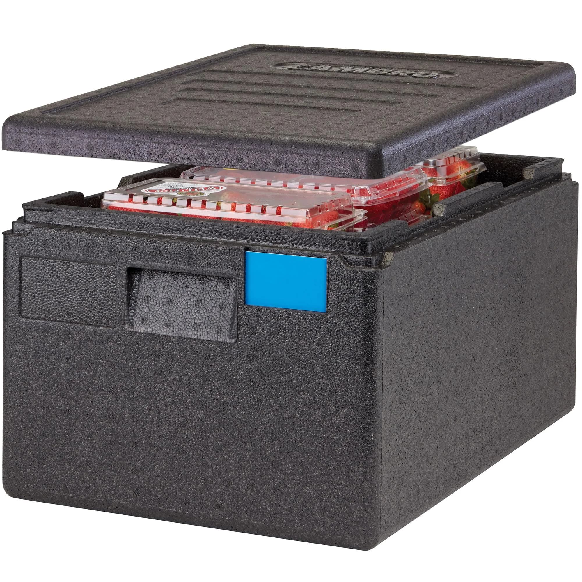 Cambro Cam GoBox Insulated Food Pan Carrier - 46L (45.4 Quarts) - Top Loader - Gray | Keeps Food Hot 4+ Hours - main product image