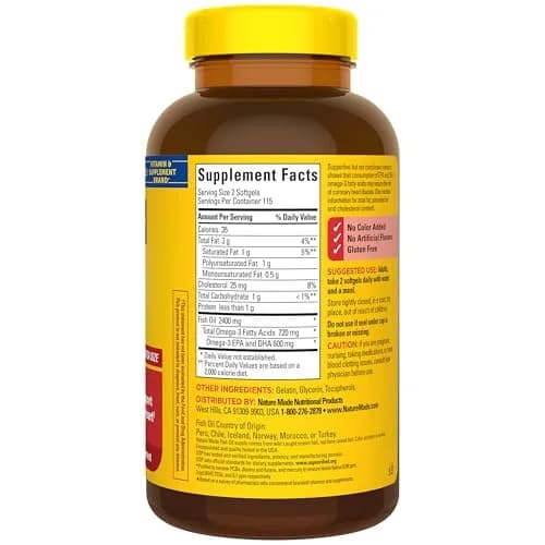 Nature Made Fish Oil Omega 3 Supplements 1200 mg Softgels 230 Count thumbnail 7