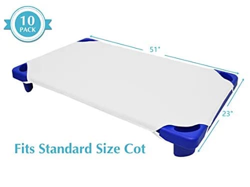 American Baby Company Fitted Cot Sheets 23" x 51" | Soft & Breathable 100% Cotton Percale for Daycare thumbnail 2