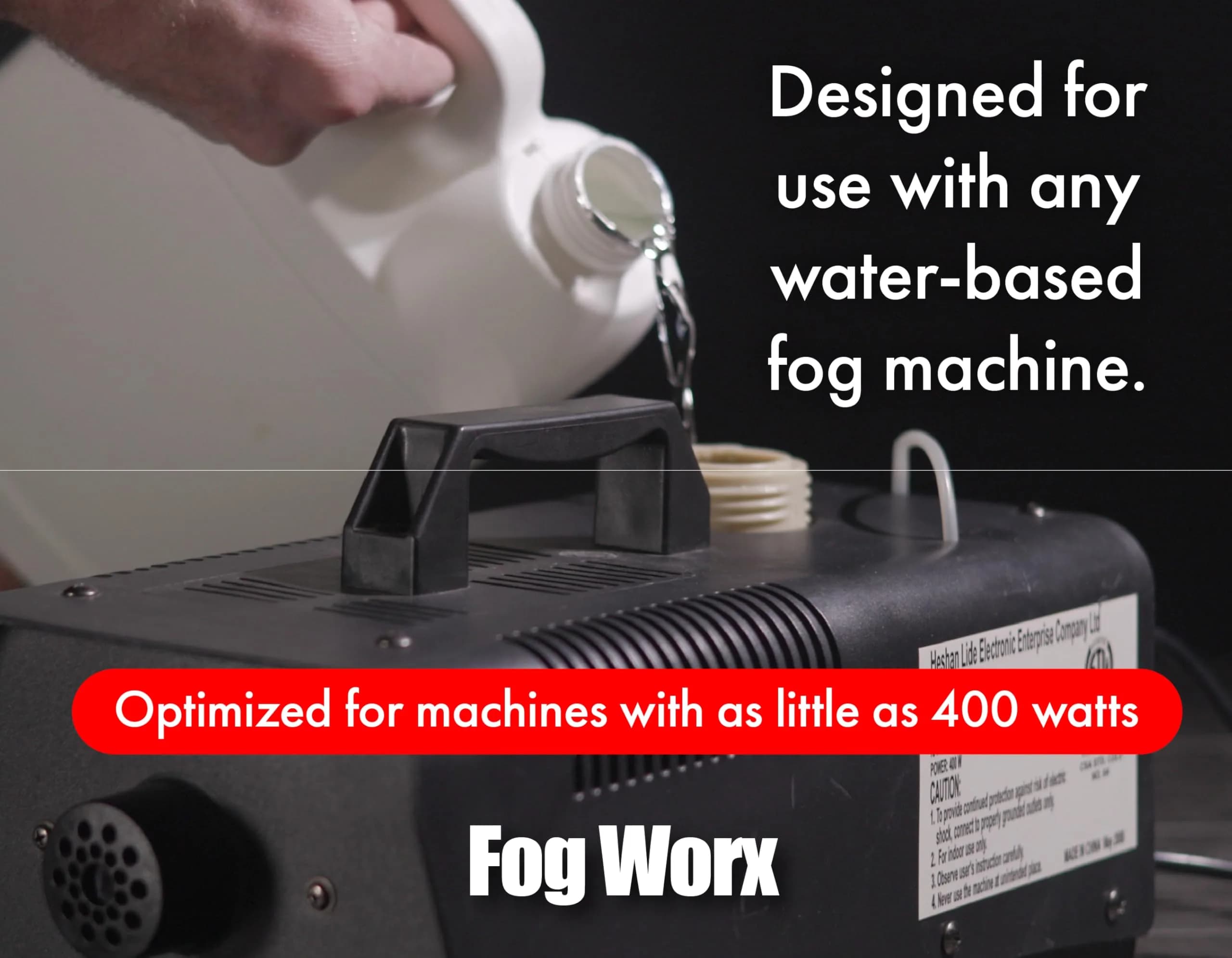 Fog Worx Fog Juice 1.89 L (64 oz) | Premium Water-Based Fog Machine Fluid for Medium Density Fog — Quart thumbnail 4
