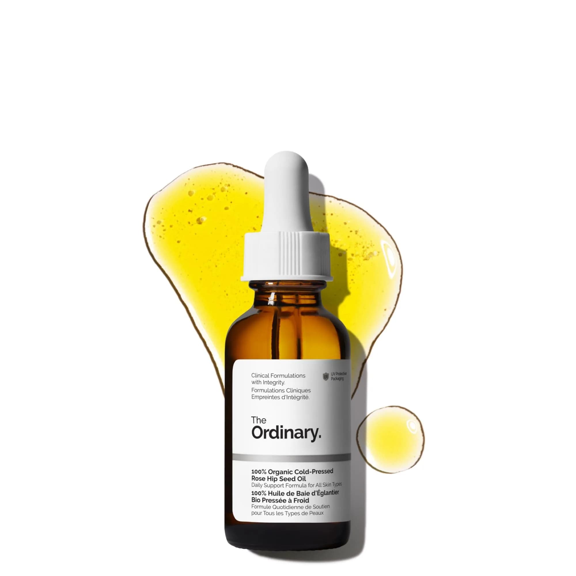 The Ordinary 100% Organic Cold-Pressed Rose Hip Seed Oil 30ml (1 Fl Oz) | Addresses Signs of Aging by Improving Uneven Skin Tone - main product image