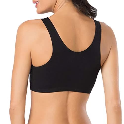 Fruit of the Loom Womens Built Up Tank Style Sports Bra | Cotton Support & Comfort thumbnail 5