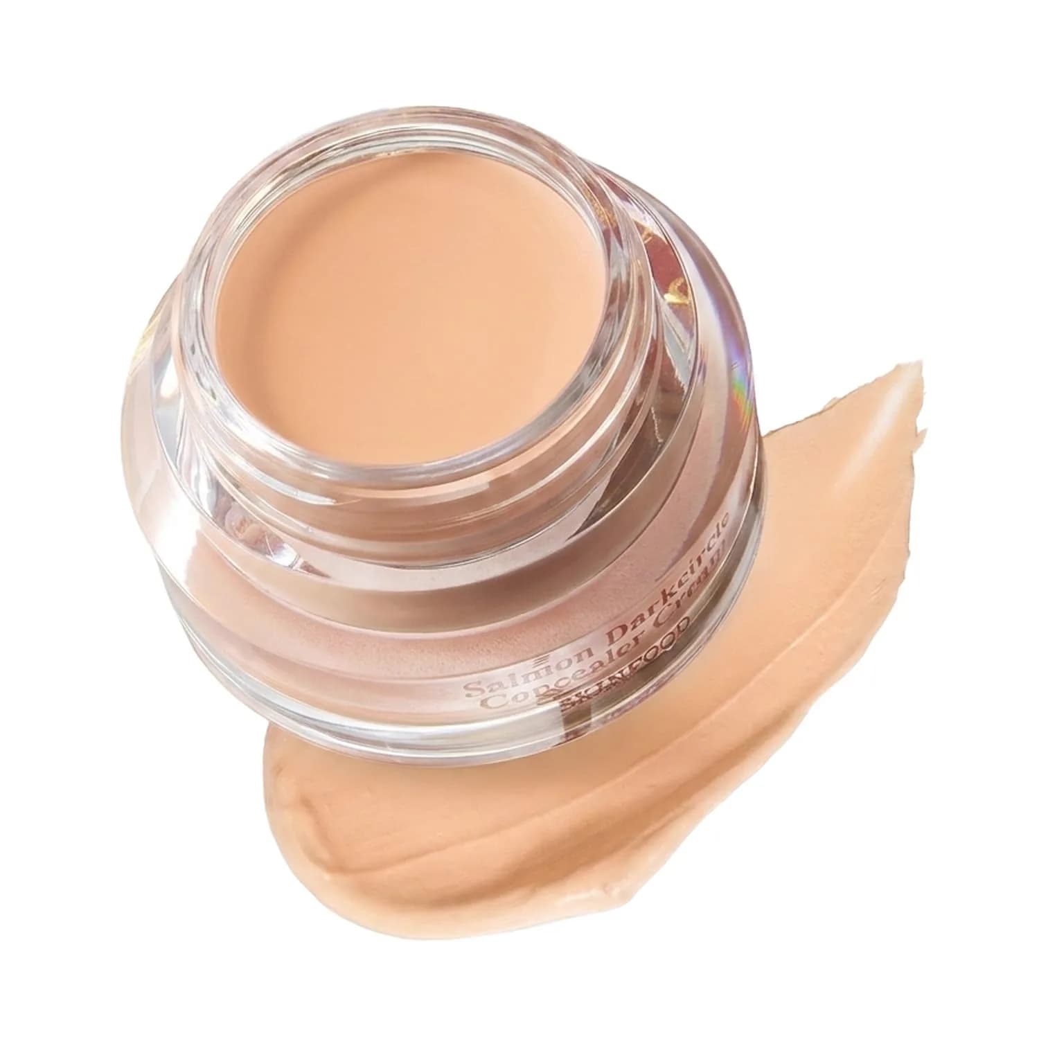 SKINFOOD Salmon PDRN Dark Circle Concealer Cream - 2 Beige, Full Coverage, 10 g | Brightens & Hides Dark Circles