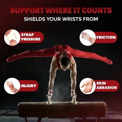 Reisport Gymnastics Wristband White Unisex 5 inch (11.4 cm) Sweat-Wicking | Trusted by Gymnasts Worldwide thumbnail 3