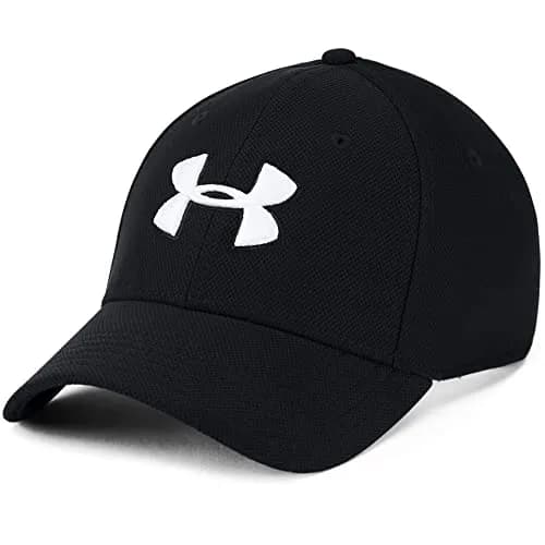 Under Armour Blitzing 3.0 Cap Hat, Black (001) | Microthread Stretch Fit for Men thumbnail 1