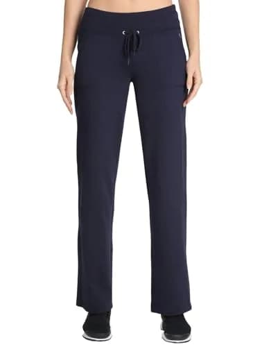 Danskin Women's Drawcord Pant X-Small Midnight Navy | Comfortable Yoga & Lounge Wear thumbnail 1