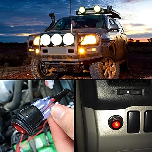 Nilight NI-WA 06 LED Light Bar Wiring Harness Kit with 2 Leads, 12V On/Off Switch, Relay & Fuse | 3.05 m (10 ft) Cable thumbnail 6