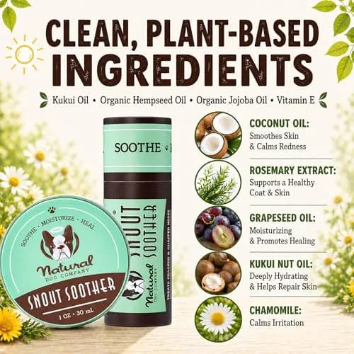 Natural Dog Company Snout Soother 1 oz Tin | Nourishing Nose Balm for Cracked & Dry Snouts thumbnail 3