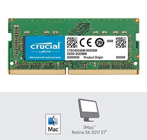 Crucial 8GB DDR4 SODIMM 2400MHz | Reliable Mac Memory Upgrade with Plug-and-Play thumbnail 2