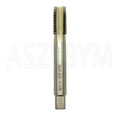 ASZLBYM 9/16-18 UNF Tap and Die Set 4 Flutes HSS Bottom Taper Right Hand Thread | Heavy Duty Threading Tools thumbnail 4