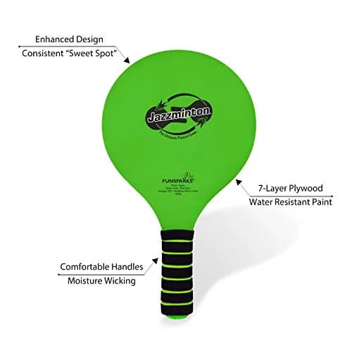 Jazzminton Select Paddle Ball Game Set with Carry Bag | Fun Indoor Outdoor Toy for All Ages thumbnail 5