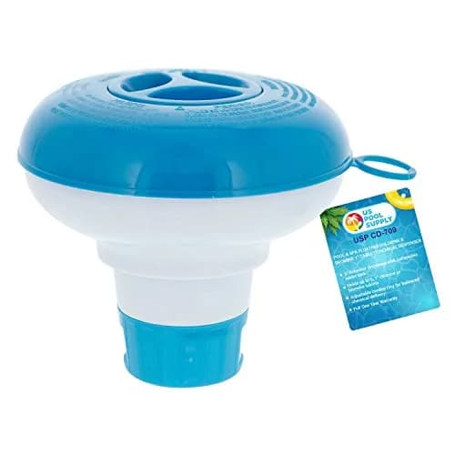 U.S. Pool Supply Pool & Spa Floating Chlorine & Bromine 1" Tablet Floater | Adjustable Chemical Dispenser for Pools & Spas thumbnail 1