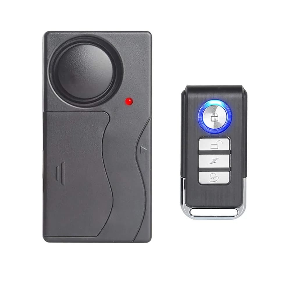 Mengshen Wireless Vibration Alarm Anti-Theft Burglar Alarm 110dB Loud Alert with Remote Control - main product image