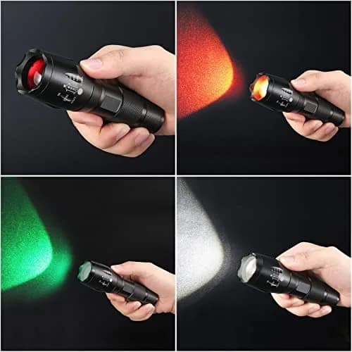 ULTRAFIRE A100 Tactical LED Flashlight 800 Lumens | Focusable, Interchangeable Lenses, Magnetic Base, Weather-Resistant thumbnail 5