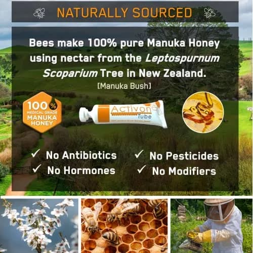 ActivOn Medical Grade Manuka Honey Gel 20g (0.7 Oz) | Natural Wound Healing thumbnail 5