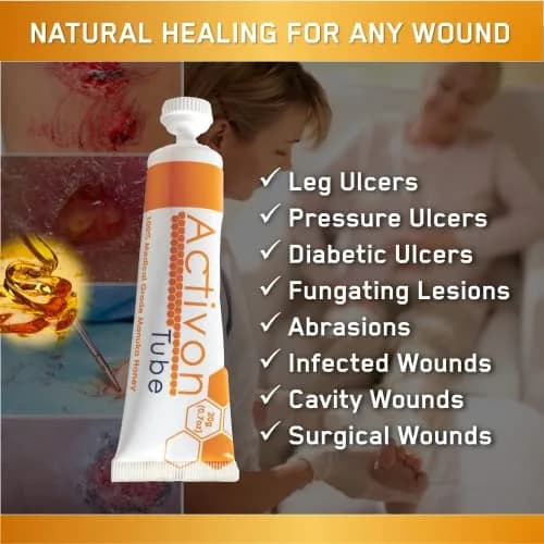 ActivOn Medical Grade Manuka Honey Gel 20g (0.7 Oz) | Natural Wound Healing thumbnail 3