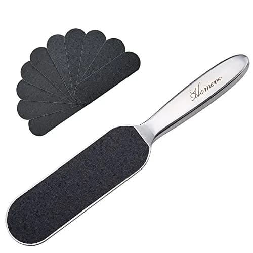 Homeve Pedicure Foot File Reusable Stainless Steel Cracked Skin Callus Remover Feet Rasp | Ergonomic & Durable thumbnail 1