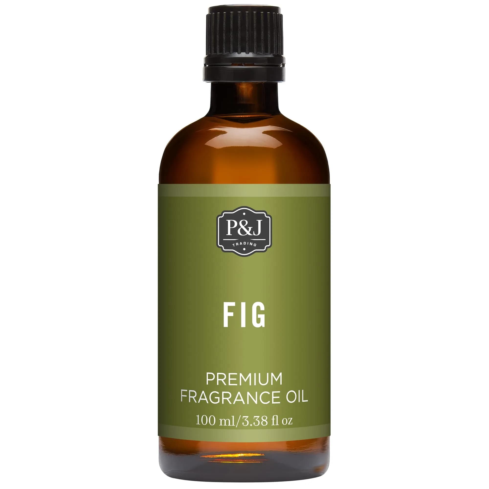 P&J Trading Fig Scented Oil 100ml (3.38 Fl Oz) | Premium Fragrance for Candle & Soap Making — Clear