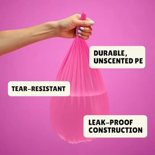 FORID Small Trash Bags 4 Gallon | Extra Thick Colored Garbage Bags Unscented, Strong Plastic Wastebasket Liners for Home & Office thumbnail 3