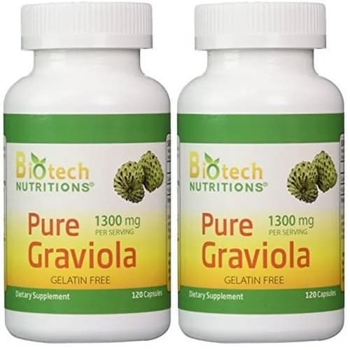 Biotech Nutritions Graviola Capsules 240 Count | Pure Herbal Supplement for Adults thumbnail 1