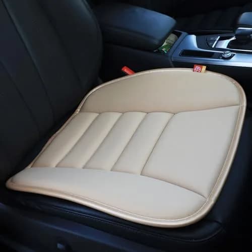 RaoRanDang Car Seat Cushion Pad with Memory Foam | Comfortable & Durable Khaki thumbnail 1