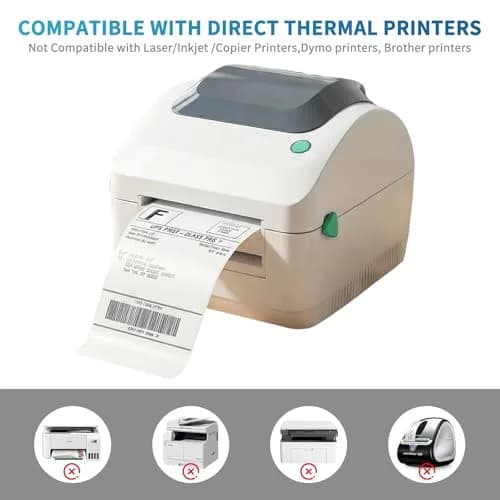 9527 Product 4x6 Inch Shipping Labels (1800 Labels Total) | Direct Thermal, Strong Adhesive, Perforated thumbnail 5