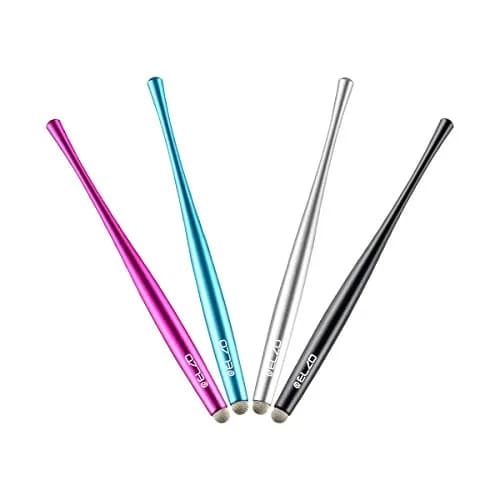 ELZO Capacitive Stylus Pens Premium Metal Slim Combo 4 Pcs Tips for All Touch Screens iPad & Android Tablets DELL/Samsung/HP/Asus/Surface/Samsung/iPhone/LG thumbnail 8