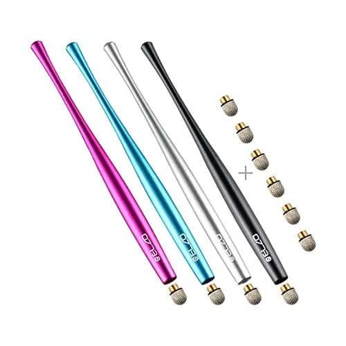 ELZO Capacitive Stylus Pens Premium Metal Slim Combo 4 Pcs Tips for All Touch Screens iPad & Android Tablets DELL/Samsung/HP/Asus/Surface/Samsung/iPhone/LG thumbnail 9