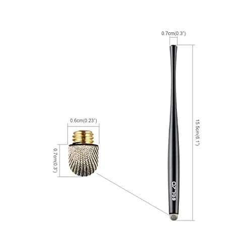 ELZO Capacitive Stylus Pens Premium Metal Slim Combo 4 Pcs Tips for All Touch Screens iPad & Android Tablets DELL/Samsung/HP/Asus/Surface/Samsung/iPhone/LG thumbnail 3