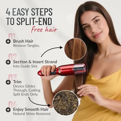Split-Ender Pro 2 - Cordless Hair Trimmer for Damaged, Dry, Frizzy Hair | Professional Beauty Tool thumbnail 6