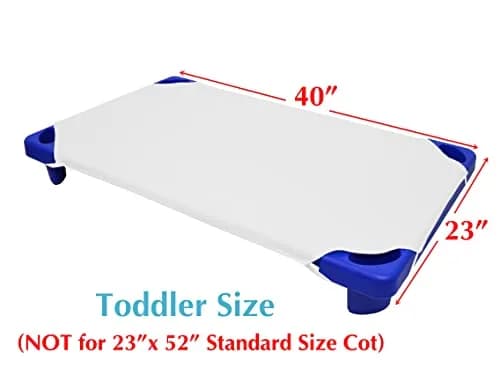 American Baby Company Toddler Cot Sheet 23" x 40" | Soft & Breathable 100% Cotton Percale for Daycare thumbnail 2