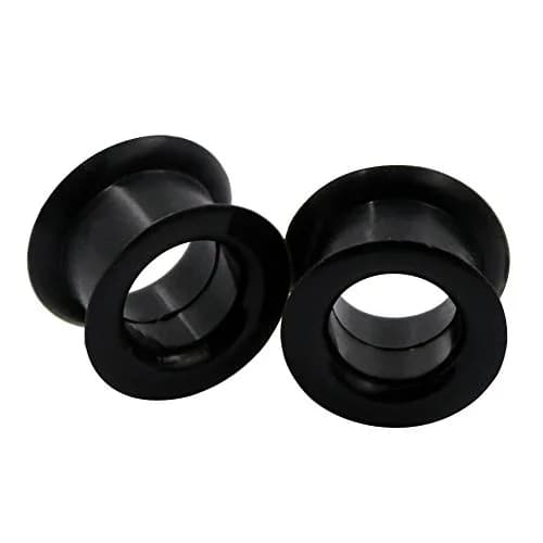 Oyaface Black Silicone Ear Tunnels 16mm | Hypoallergenic, Flexible & Stylish thumbnail 7