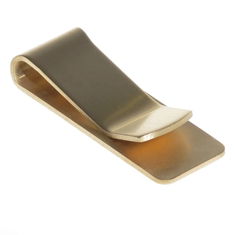 CKLT Money Clip, Cash Clip, Minimalist Wallet Slim Wallet, Stainless Steel, Secure & Stylish for Men & Boys — Golden