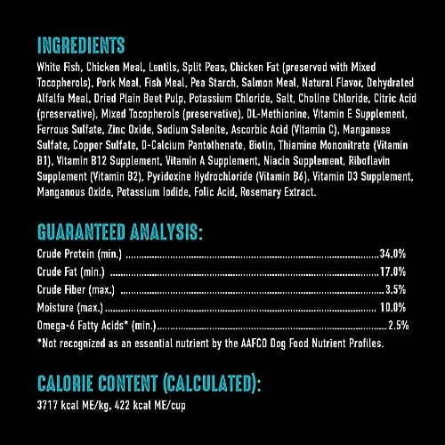 CRAVE Grain Free High Protein Adult Dry Dog Food, White Fish & Salmon, 4 lb. Bag | Protein-Rich, Grain-Free Nutrition for Dogs thumbnail 3