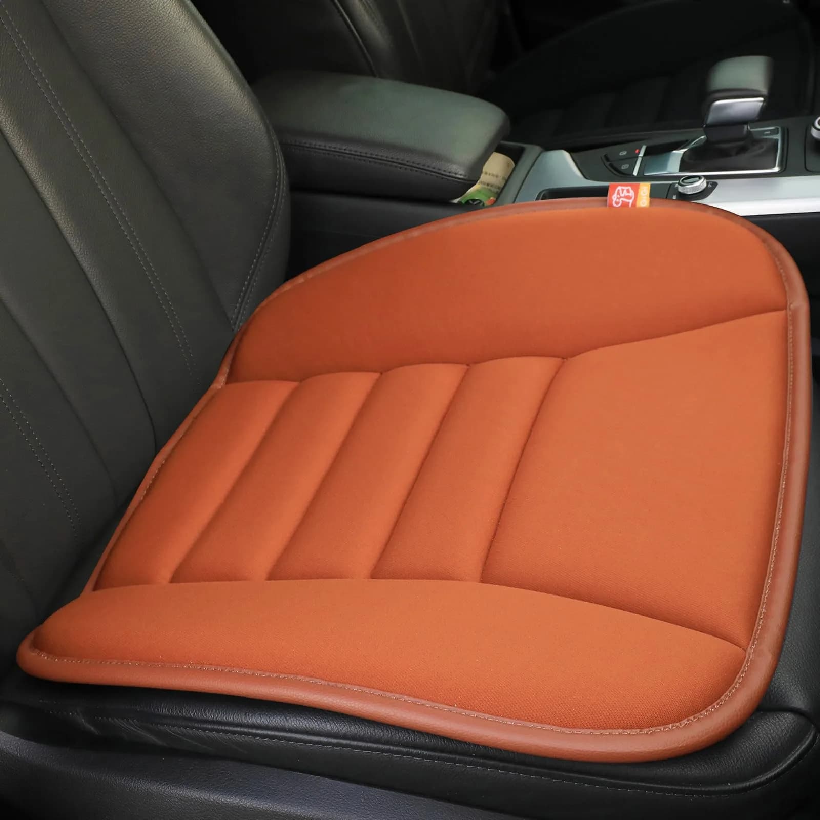 RaoRanDang Gray Memory Foam Car Seat Cushion Pad for Driving & Office Chairs | 54cm x 46cm (21.3" x 18.5") — Coffee
