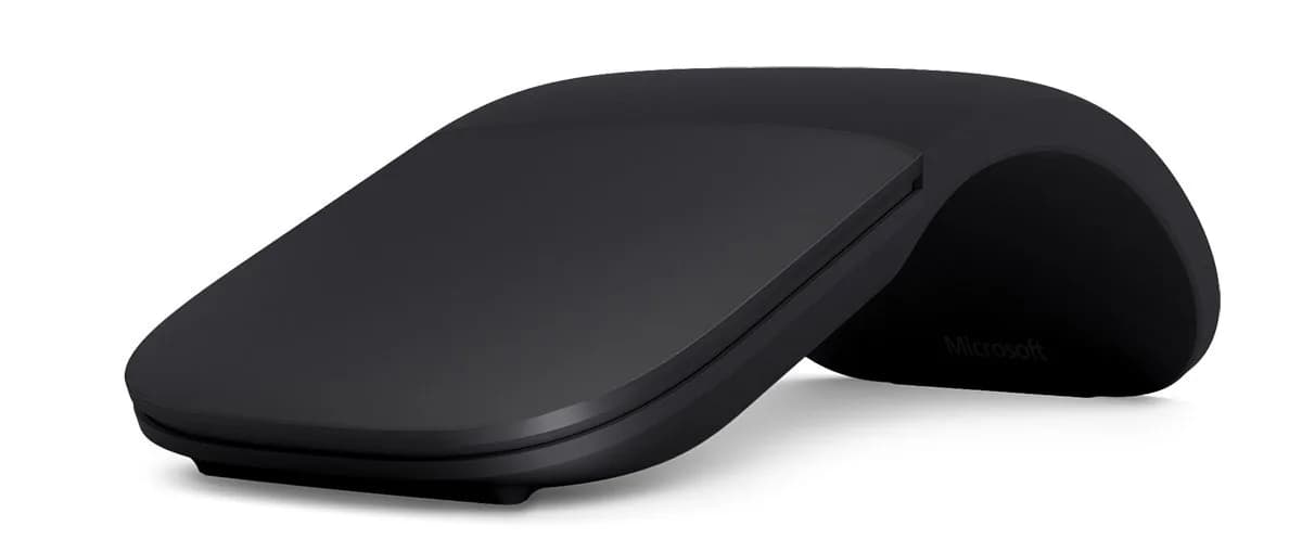 Microsoft Arc Mouse Lilac | Bluetooth Wireless Mouse for PC/Laptop, Desktop | 2.14 inch (5.44 cm) Height — Black