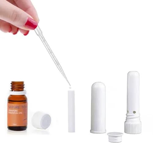 ZIOJOVK Blank Nasal Inhaler Sticks 12 Sets | Aromatherapy for On-the-Go Relief thumbnail 4