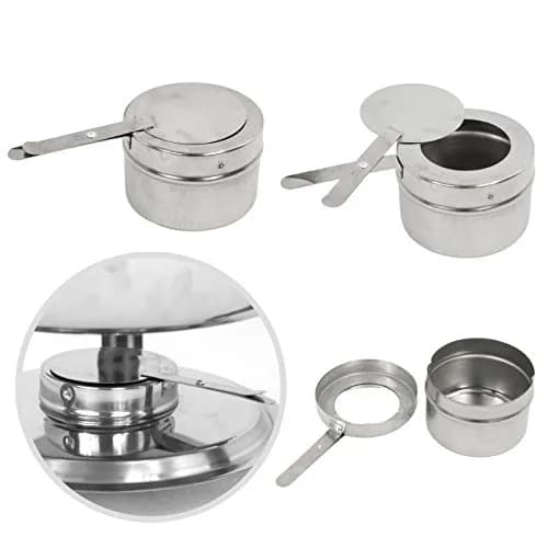 SUPER DEAL 5 Qt Stainless Steel Chafing Dish Set of 3 | Buffet Catering Warmer with Water Pan & Fuel Holder thumbnail 6